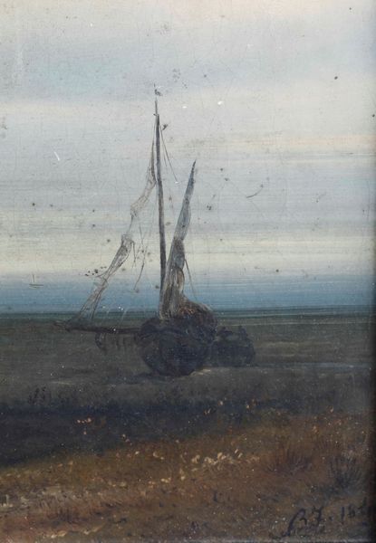 B.F. 1871 Paesaggio campestre con figure  - Asta Dipinti del XIX e XX secolo | Cambi Time - Associazione Nazionale - Case d'Asta italiane