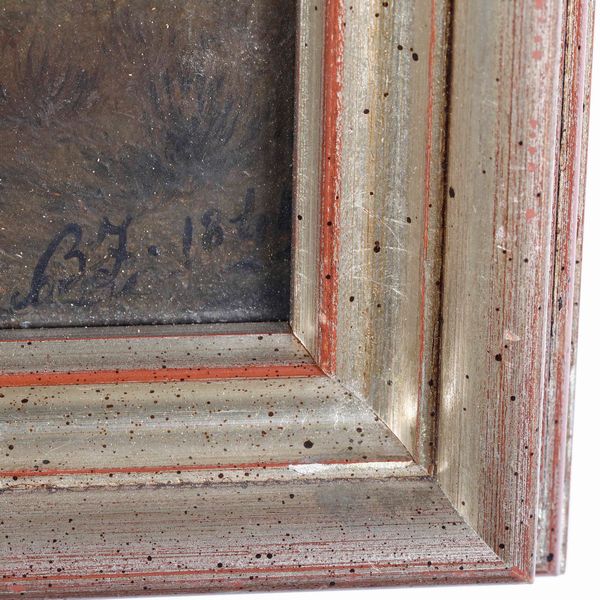 B.F. 1871 Paesaggio campestre con figure  - Asta Dipinti del XIX e XX secolo | Cambi Time - Associazione Nazionale - Case d'Asta italiane