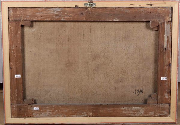 B.F. 1871 Paesaggio campestre con figure  - Asta Dipinti del XIX e XX secolo | Cambi Time - Associazione Nazionale - Case d'Asta italiane