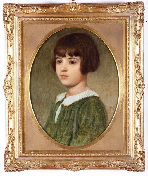 ,Carlo Stragliati : Ritratto di fanciulla  - Asta Dipinti del XIX e XX secolo | Cambi Time - Associazione Nazionale - Case d'Asta italiane