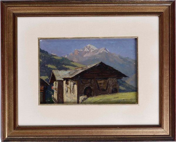 ,Anton Federico Leonardi : Casolare in Valtellina  - Asta Dipinti del XIX e XX secolo | Cambi Time - Associazione Nazionale - Case d'Asta italiane