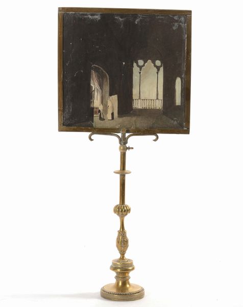 Scuola napoletana, XIX secolo Interno con figure  - Asta Dipinti del XIX e XX secolo | Cambi Time - Associazione Nazionale - Case d'Asta italiane