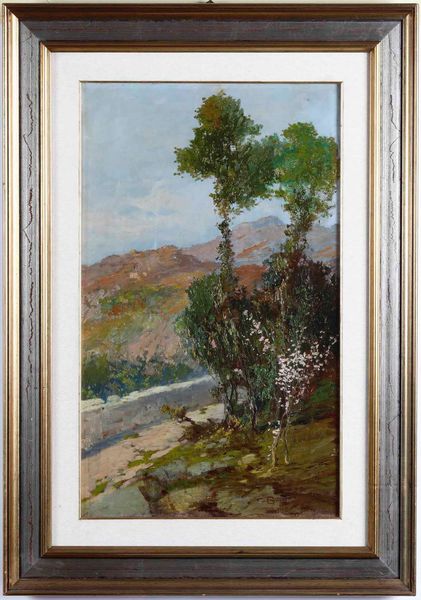 ,Cesare Bentivoglio : Primavera in montagna  - Asta Dipinti del XIX e XX secolo | Cambi Time - Associazione Nazionale - Case d'Asta italiane