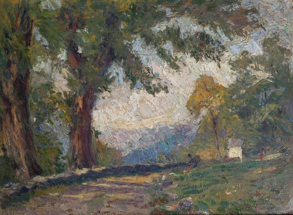 Pittore del XIX-XX secolo Sentiero tra gli alberi  - Asta Dipinti del XIX e XX secolo | Cambi Time - Associazione Nazionale - Case d'Asta italiane