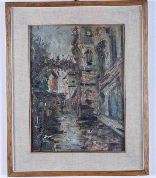 ,Giovanni Solari : Coppia di paesaggi con case  - Asta Dipinti del XIX e XX secolo | Cambi Time - Associazione Nazionale - Case d'Asta italiane