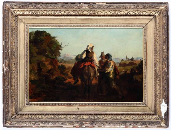 Pittore del XIX-XX secolo Contadini  - Asta Dipinti del XIX e XX secolo | Cambi Time - Associazione Nazionale - Case d'Asta italiane