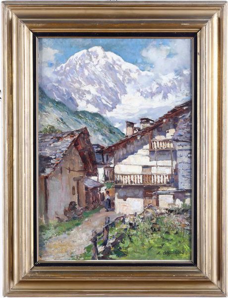 ,Leonardo Bazzaro : Paesaggio, 1912  - Asta Dipinti del XIX e XX secolo | Cambi Time - Associazione Nazionale - Case d'Asta italiane