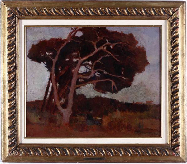 Artista del XIX - XX secolo Paesaggio con figura  - Asta Dipinti del XIX e XX secolo | Cambi Time - Associazione Nazionale - Case d'Asta italiane