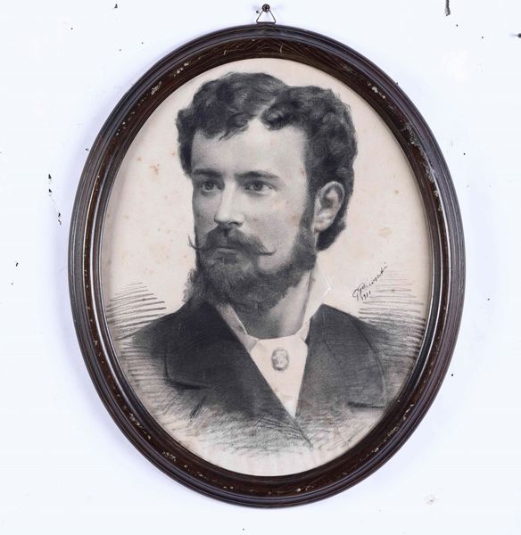 A firma G.Previati Ritratto  - Asta Dipinti del XIX e XX secolo | Cambi Time - Associazione Nazionale - Case d'Asta italiane