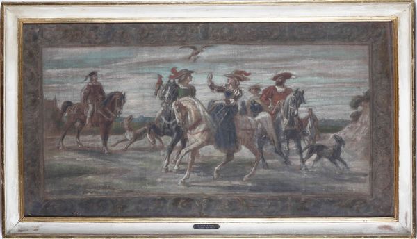 ,Raffaele Pontremoli : Dame e Cavalieri a cavallo  - Asta Dipinti del XIX e XX secolo | Cambi Time - Associazione Nazionale - Case d'Asta italiane