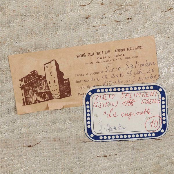 Sirio Salimbeni (1917-2006) Le cuginette  - Asta Dipinti del XIX e XX secolo | Cambi Time - Associazione Nazionale - Case d'Asta italiane