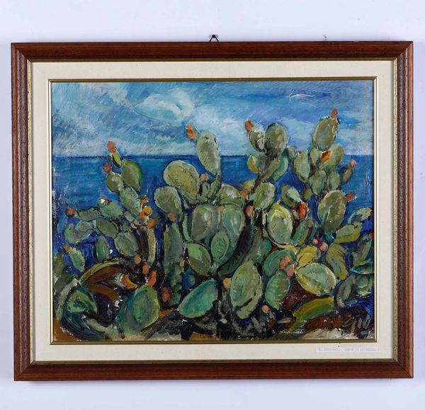 R. Giordani Vento di scirocco  - Asta Dipinti del XIX e XX secolo | Cambi Time - Associazione Nazionale - Case d'Asta italiane