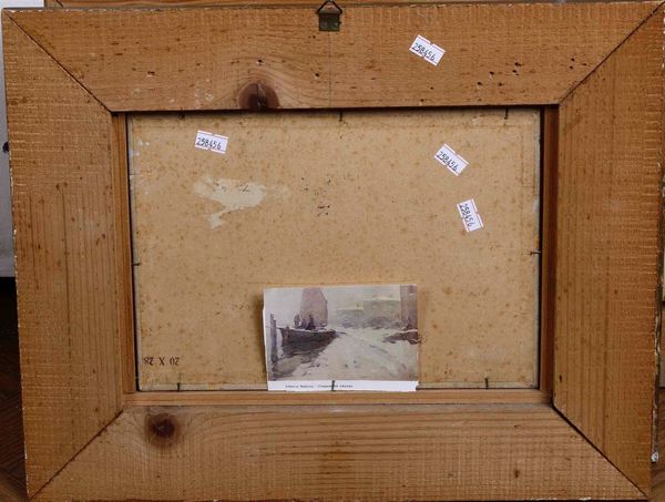 ,Vittorio Nattino : Mandrio nella nebbia  - Asta Dipinti del XIX e XX secolo | Cambi Time - Associazione Nazionale - Case d'Asta italiane