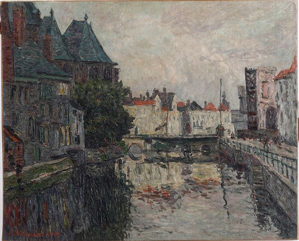 ,Andrè Wilder : Canale  - Asta Dipinti del XIX e XX secolo | Cambi Time - Associazione Nazionale - Case d'Asta italiane