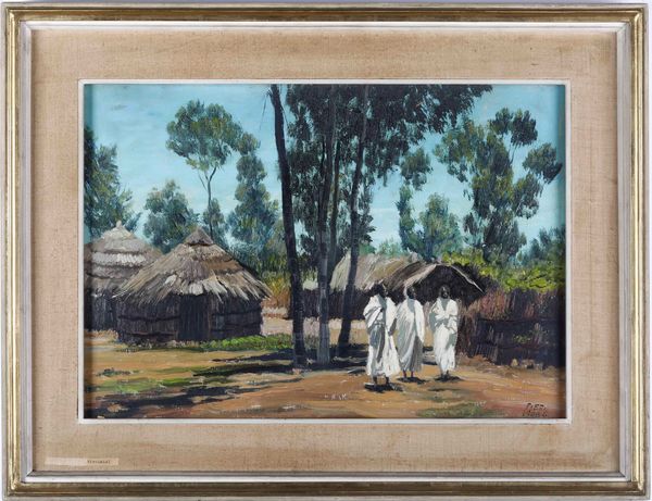 ,Piero Monti : Macall� (Abissinia)  - Asta Dipinti del XIX e XX secolo | Cambi Time - Associazione Nazionale - Case d'Asta italiane