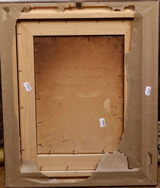 ,Giovanni Battista Bassano : Pini e corbezzoli sul mare  - Asta Dipinti del XIX e XX secolo | Cambi Time - Associazione Nazionale - Case d'Asta italiane