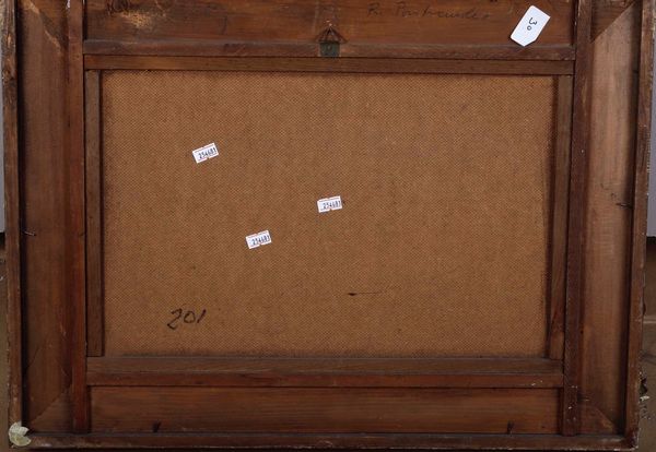 ,Raffaele Pontremoli : Paesaggio con case e ponte  - Asta Dipinti del XIX e XX secolo | Cambi Time - Associazione Nazionale - Case d'Asta italiane