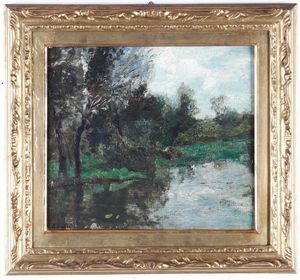 ,Emma Ciardi : Bosco  - Asta Dipinti del XIX e XX secolo | Cambi Time - Associazione Nazionale - Case d'Asta italiane