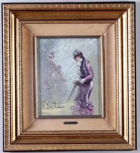 ,Pio Santini : Figure femminili  - Asta Dipinti del XIX e XX secolo | Cambi Time - Associazione Nazionale - Case d'Asta italiane