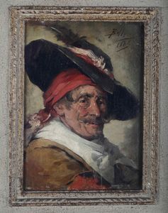 ,Enrico Belli : Viso di anziano pirata  - Asta Dipinti del XIX e XX secolo | Cambi Time - Associazione Nazionale - Case d'Asta italiane