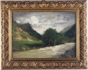 Scuola di Lorenzo Delleani, XIX-XX secolo  - Asta Dipinti del XIX e XX secolo | Cambi Time - Associazione Nazionale - Case d'Asta italiane