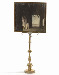 Scuola napoletana, XIX secolo Interno con figure  - Asta Dipinti del XIX e XX secolo | Cambi Time - Associazione Nazionale - Case d'Asta italiane