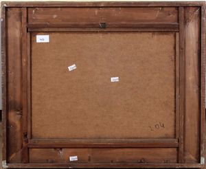 ,Raffaele Pontremoli : Scorcio di paese al tramonto  - Asta Dipinti del XIX e XX secolo | Cambi Time - Associazione Nazionale - Case d'Asta italiane