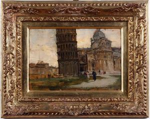 ,Carlo Follini - P.za dei Miracoli a Pisa