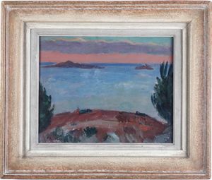 ,Paul Vasilius Barth - Scena costiera