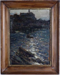 ,Mario Chianese : Controluce a Quinto, Genova  - Asta Dipinti del XIX e XX secolo | Cambi Time - Associazione Nazionale - Case d'Asta italiane