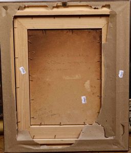 ,Giovanni Battista Bassano : Pini e corbezzoli sul mare  - Asta Dipinti del XIX e XX secolo | Cambi Time - Associazione Nazionale - Case d'Asta italiane