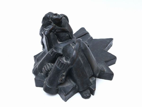 ,Cordelia Von Den Steinen : Composizione con figura 1995  - Asta Arte Moderna e Contemporanea - Associazione Nazionale - Case d'Asta italiane