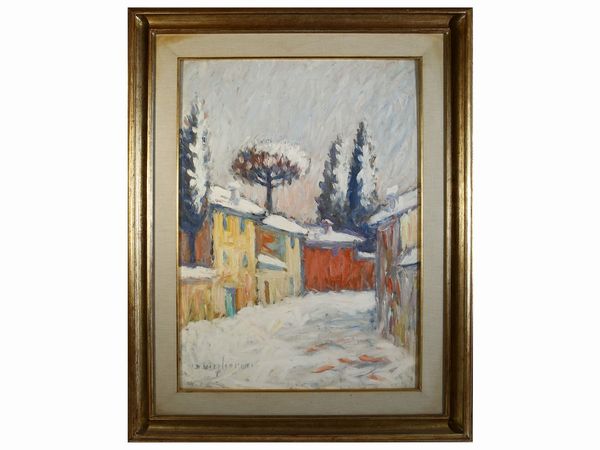 ,Dino Migliorini : Pesaggio innevato  - Asta Arte Moderna e Contemporanea - Associazione Nazionale - Case d'Asta italiane