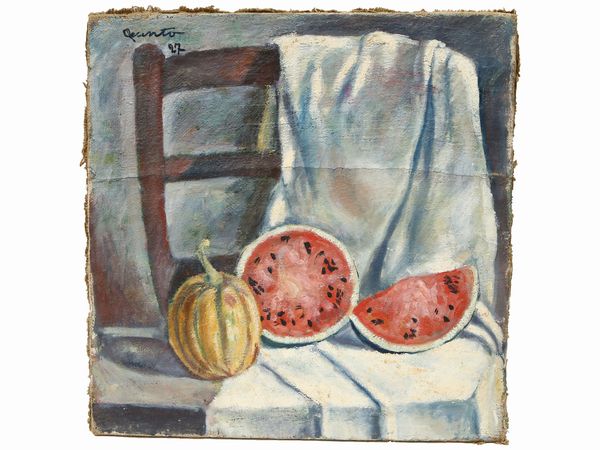 ,Quinto Martini : Natura morta 1927  - Asta Arte Moderna e Contemporanea - Associazione Nazionale - Case d'Asta italiane