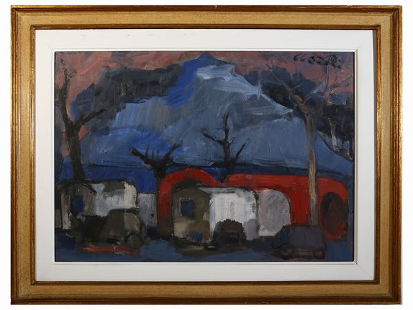 ,Bruno Paoli : Paesaggio 1966  - Asta Arte Moderna e Contemporanea - Associazione Nazionale - Case d'Asta italiane