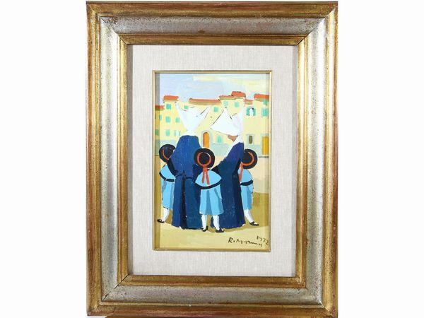 ,Rodolfo Marma : Monachine 1972  - Asta Arte Moderna e Contemporanea - Associazione Nazionale - Case d'Asta italiane