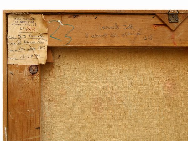 ,Carmelo Zotti : Il labirinto della solitudine 1963  - Asta Arte Moderna e Contemporanea - Associazione Nazionale - Case d'Asta italiane