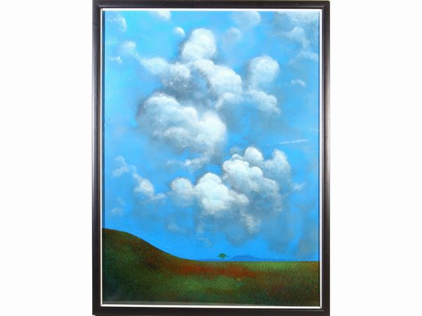 ,Piero Panza : Paesaggio con nuvole 1993  - Asta Arte Moderna e Contemporanea - Associazione Nazionale - Case d'Asta italiane