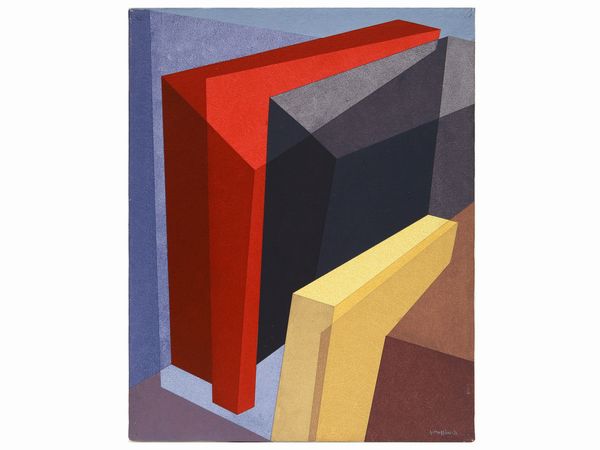 ,Giovanni Maggini : Composizione 1990  - Asta Arte Moderna e Contemporanea - Associazione Nazionale - Case d'Asta italiane