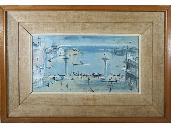 ,Bruno Martini : Piazzetta San Marco  - Asta Arte Moderna e Contemporanea - Associazione Nazionale - Case d'Asta italiane