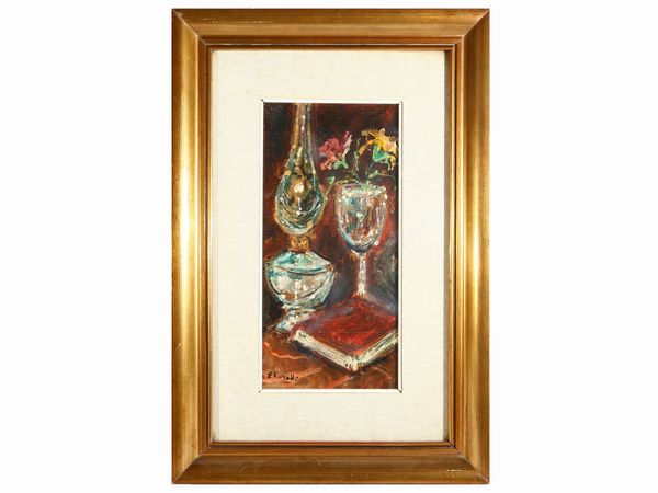 ,Ennio Lovatti : Natura morta  - Asta Arte Moderna e Contemporanea - Associazione Nazionale - Case d'Asta italiane