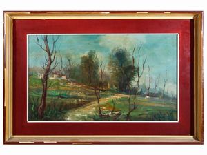 Lotto di dipinti: Renato Alessandrini, Mario Poggiali e Gualtiero Prenleloup  - Asta Arte Moderna e Contemporanea - Associazione Nazionale - Case d'Asta italiane