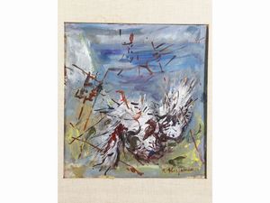 Lotto di dipinti: Renato Alessandrini, Mario Poggiali e Gualtiero Prenleloup  - Asta Arte Moderna e Contemporanea - Associazione Nazionale - Case d'Asta italiane