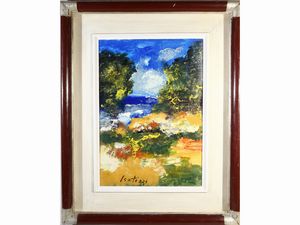 ,Sergio Scatizzi - Paesaggio sul mare