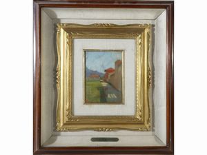 ,Scuola italiana - Scorcio di strada