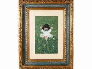,Mario Innocenti : Ritratti di bambine  - Asta Arte Moderna e Contemporanea - Associazione Nazionale - Case d'Asta italiane