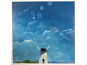 ,Piero Panza - Mulino con bombetta