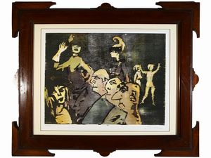 ,MINO MACCARI - Composizione con personaggi