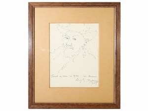 ,Corrado Cagli - Ritratto maschile con cappello