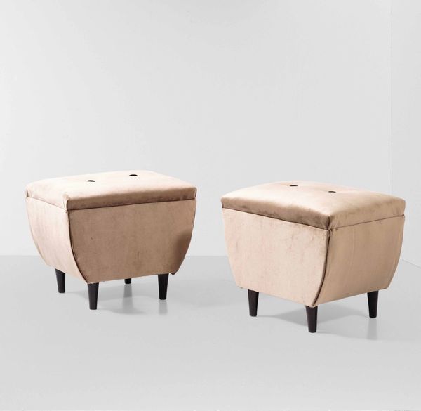 Coppia di pouf  - Asta Design - Associazione Nazionale - Case d'Asta italiane